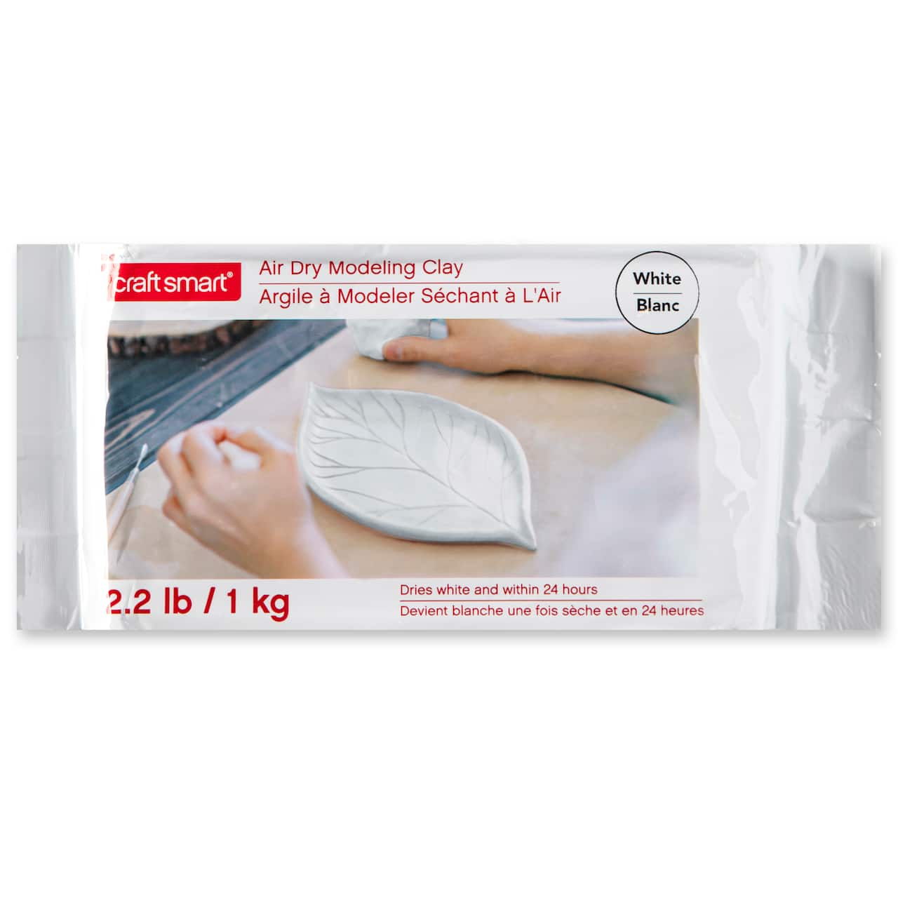 6 Pack: 2.2lb. White Air Dry Modeling Clay by Craft Smart®